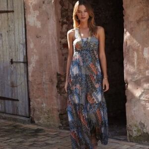 Anthropologie Weston Tiered Maxi Dress.